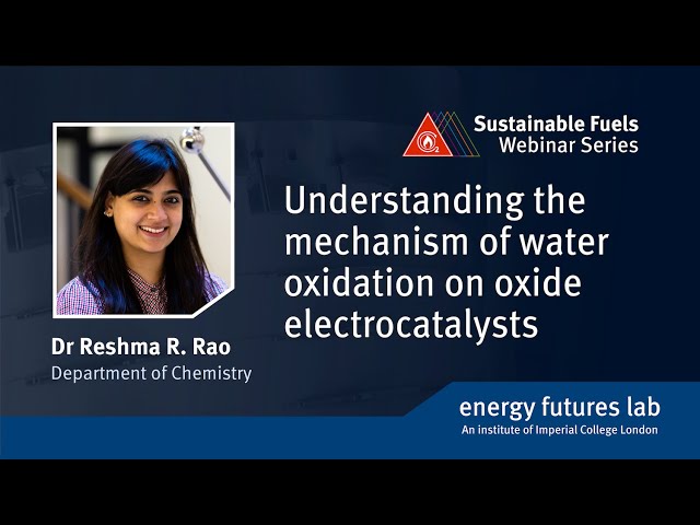 Webinar: Understanding the mechanism of water oxidation on oxide electrocatalysts