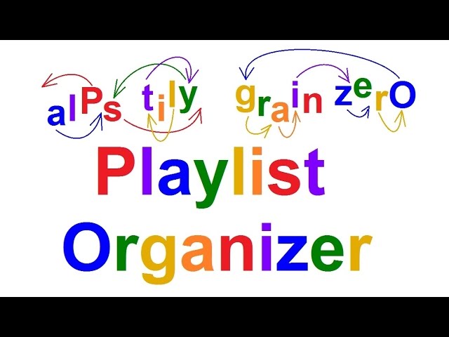Playlist Organizer