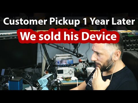 Customer came to pickup after 1 year. We sold his device. How to deal with the situation