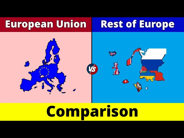 European union vs Rest of Europe | Rest of Europe vs European union | Comparison | Data Duck