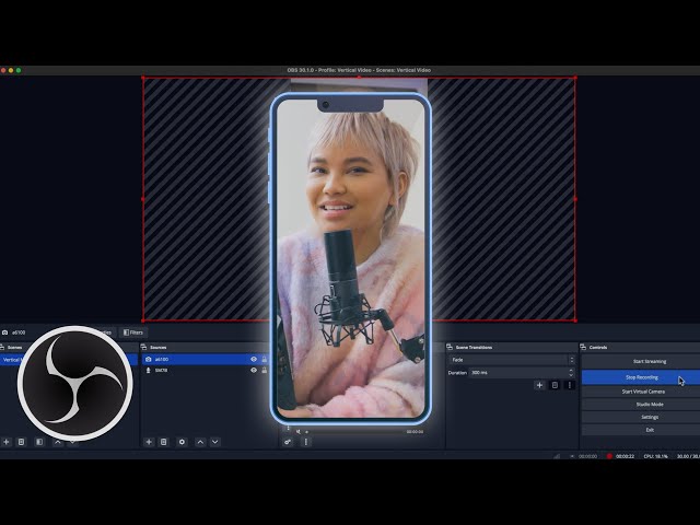 Vertical Video Recording for FREE in OBS Studio For Mac!
