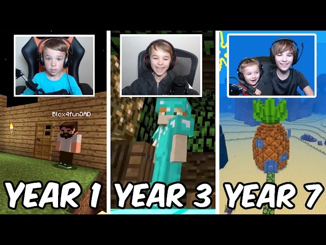 Growing Up With MINECRAFT For 7 Years!