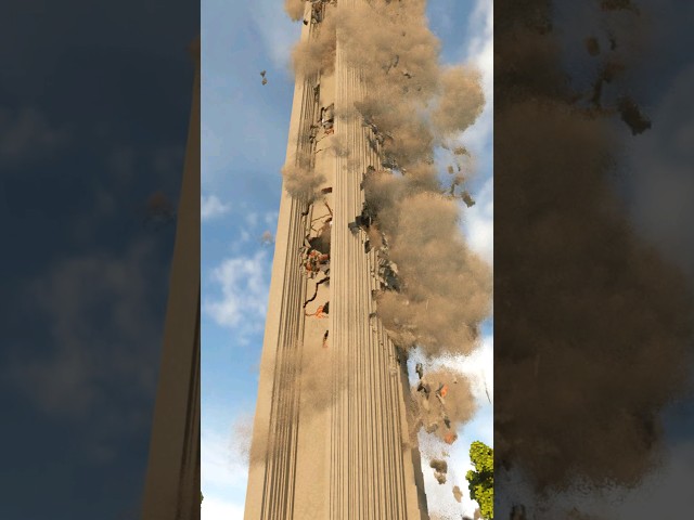 Realistic Tower  Demolition #shorts
