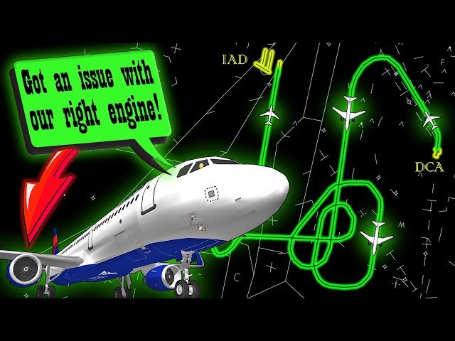 [REAL ATC] Delta A321 has ENGINE FAILURE after takeoff | Diverts to Dulles!
