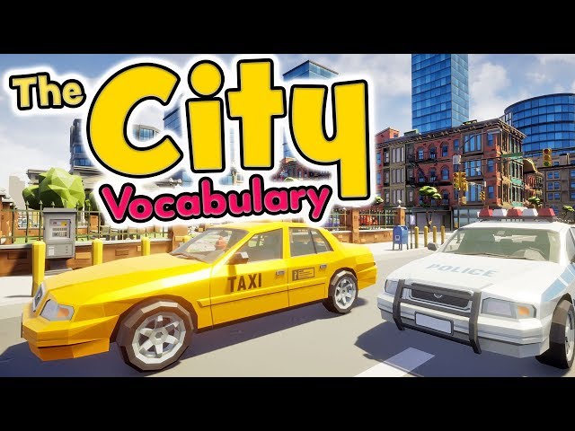 The city in English for kids - Vocabulary of the city