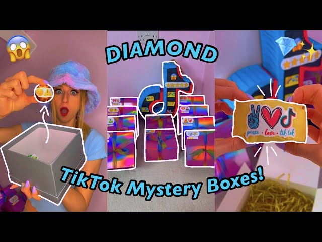 [ASMR] OPENING 16 *DIAMOND* TIKTOK MYSTERY BOXES!!😱💎 *RAREST FINDS YET!*🫢 Full TikTok Compilation♡