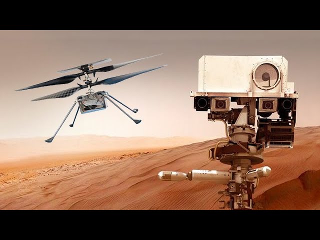 NASA Helicopter Drone Flies on Mars