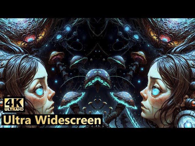 Psychedelic Ai Animation - Mushroom Dreams | 4K Ultra Widescreen