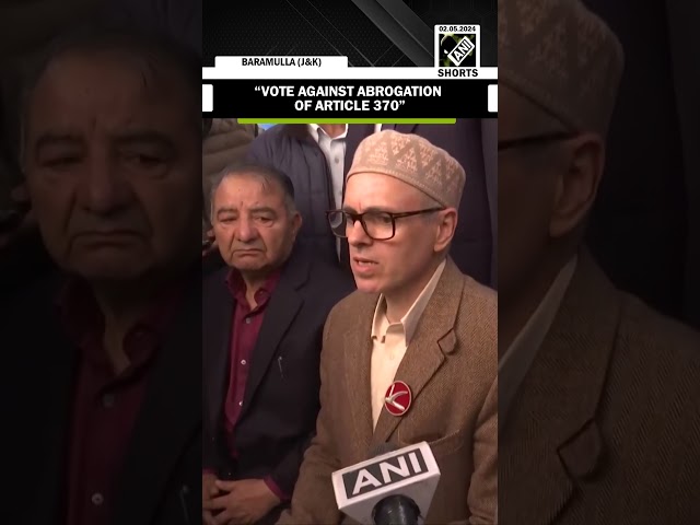 “Vote against abrogation of Article 370…” Omar Abdullah appeals to J&K voters
