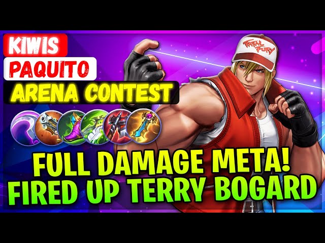 Full Damage Meta! Fired Up Terry Bogard [ Arena Contest Paquito ] Kiwis Mobile Legends Emblem Build