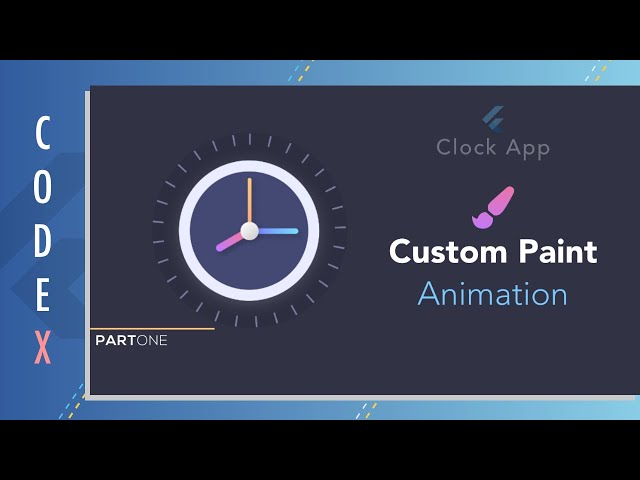Flutter Custom Painter Tutorial || Clock App (Episode-1)