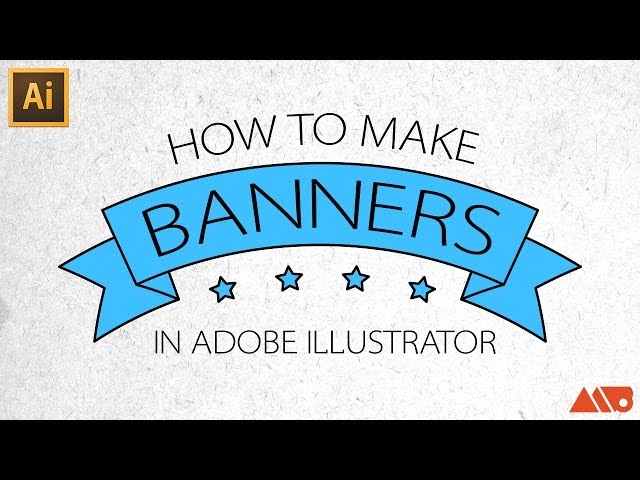 Adobe Illustrator Tutorial: How to Make Banners / Ribbons