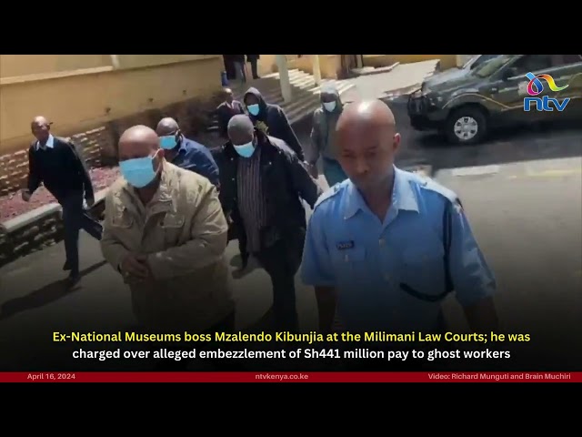 Mzalendo Kibunjia at the Milimani Law Courts  over alleged embezzlement of Sh441 million