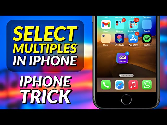 How To Select Multiple Messages , Photos & Apps at Once | iPhone Productivity Tricks #Shorts