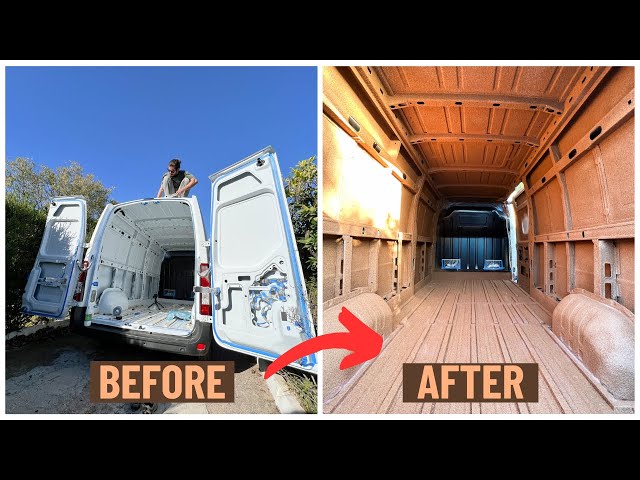 🚐 Spray Cork Insulation in our BRAND NEW VAN!! 🤯 Ep.318