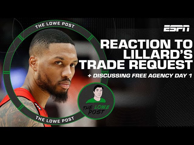 Reacting to Damian Lillard's trade request from the Blazers & Day 1️⃣ of Free Agency | The Lowe Post