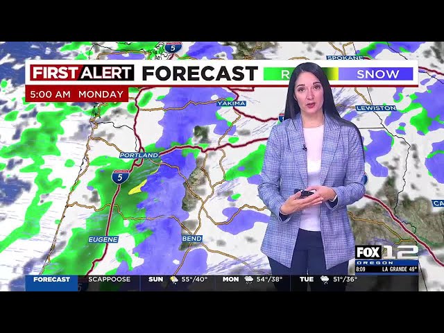 First Alert Sunday morning FOX 12 weather forecast (4/28)
