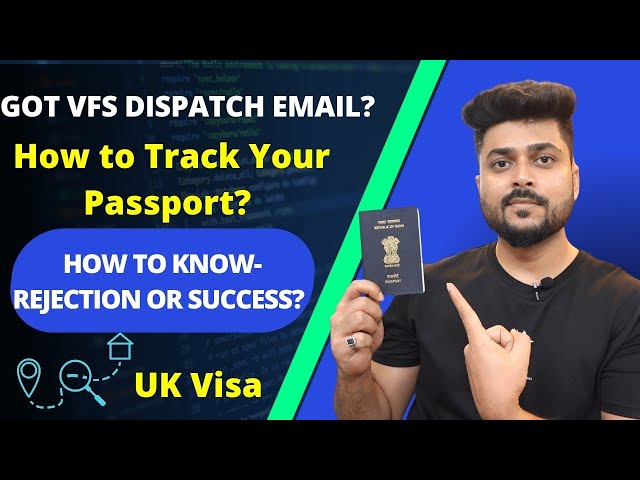 UK Visa - How To Track Passport After Dispatch Email From VFS - 2023 || How To Know Visa Outcome?
