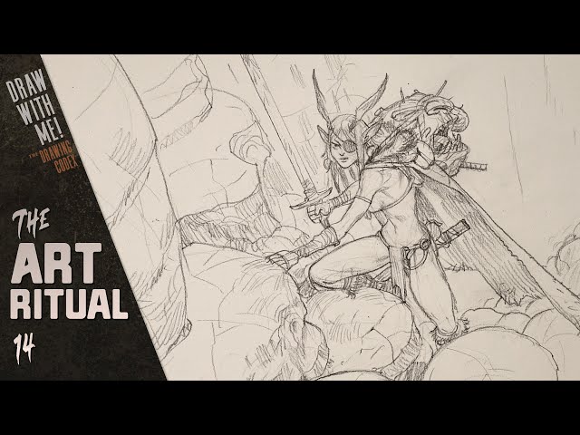 Art Ritual 14: Ogre Hunting (Fully Narrated, Real Time, Draw With Me!)