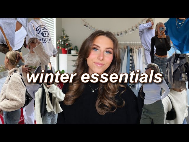 WINTER WARDROBE ESSENTIALS 2023! | (tops, bottoms, shoes, coats, & more!) what you need for winter!