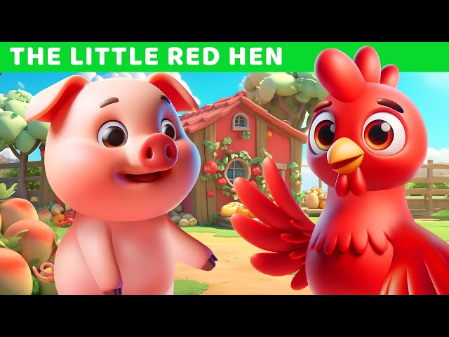 The Little Red Hen 🐔❤️ | Bedtime Stories for Toddlers | English Fairy Tales and Stories