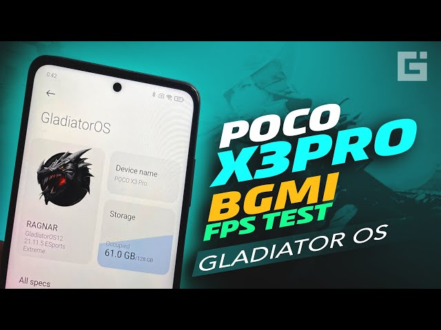 POCO X3 Pro Gladiator OS Custom ROM Review + BGMI FPS Test 90FPS [Hindi]