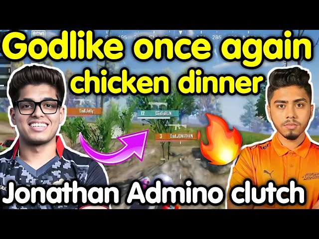 Godlike once again chicken dinner 🥵 Jonathan Admino clutch in last zone 🇮🇳
