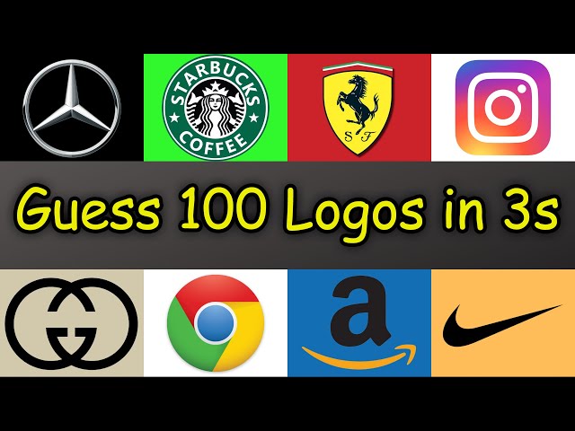 Guess 100 Logos in 3 Seconds (Logo Quiz)