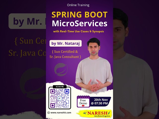 Mastering Spring Boot & MicroServices Online Training | NareshIT