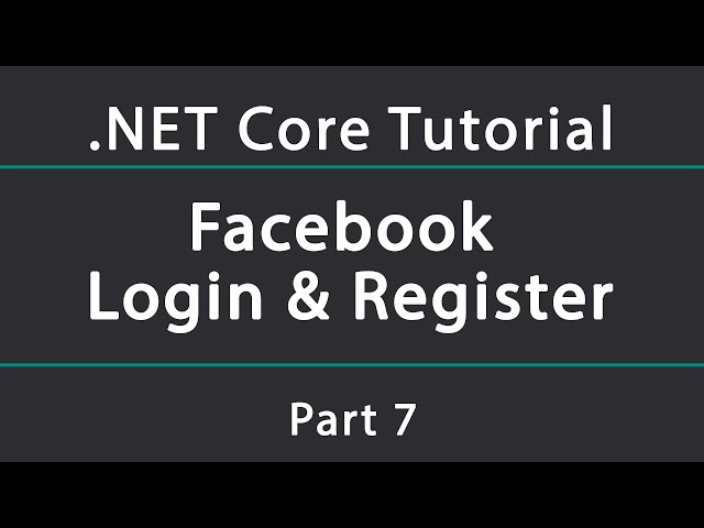 Adding Facebook Authentication in a .NET Core API (Login & Register)