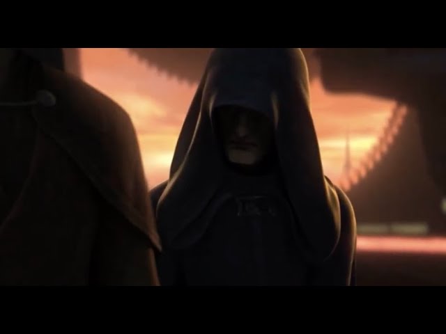 Dooku is angered over Qui Gon's death TALES OF THE JEDI scene