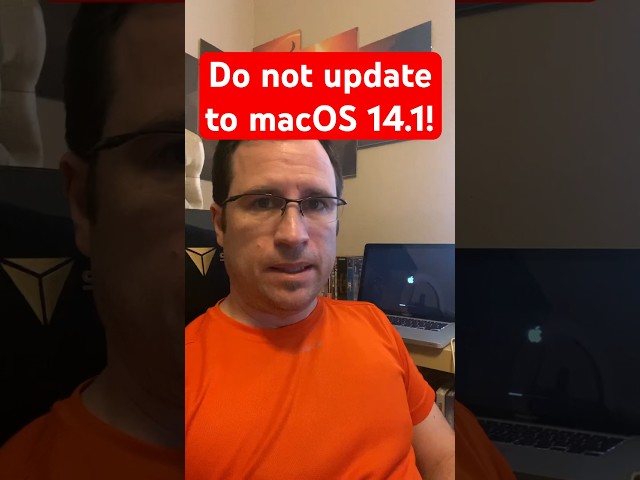 Do NOT update your UNSUPPORTED MAC to macOS Sonoma 14.1!