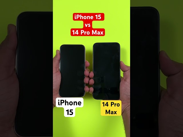 iPhone 15 vs iPhone 14 Pro Max