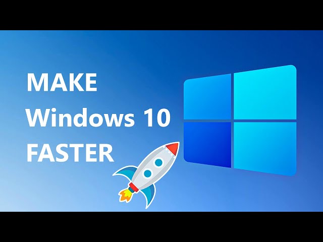 How to make Windows 10 feel FASTER 🚀