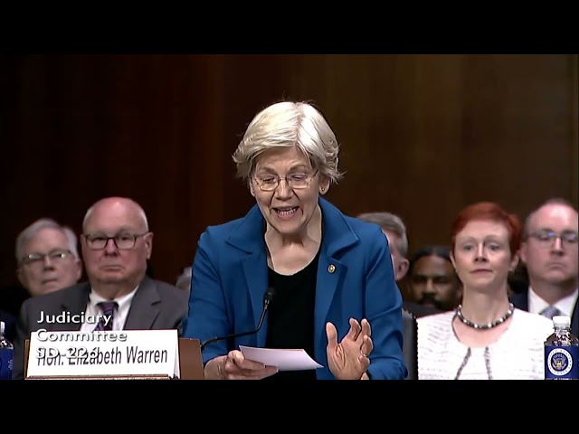 Senator Warren Introduces Brian Murphy Before Senate Judiciary Committee