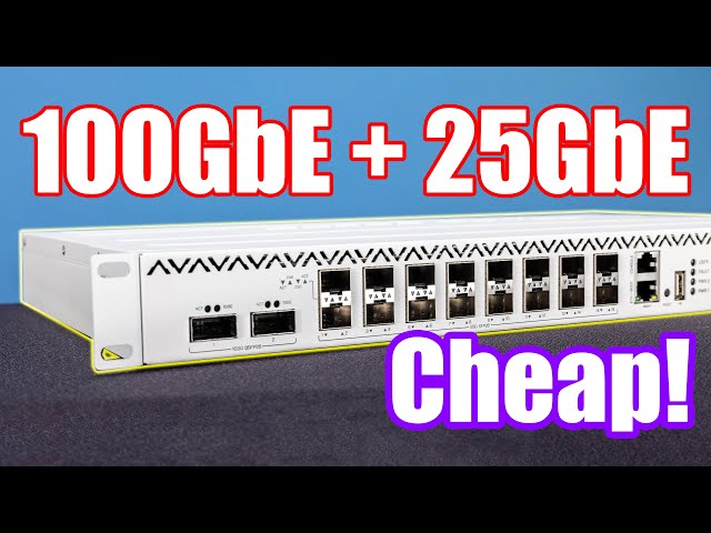 Cheap and Low Power 25GbE and 100GbE Switch from MikroTik the CRS518