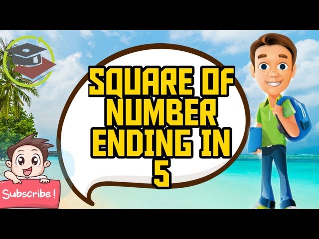 SQUARE OF NUMBER ENDING IN 5/EASY TRICK/SPEED MATHS/ MATHSPEDIA