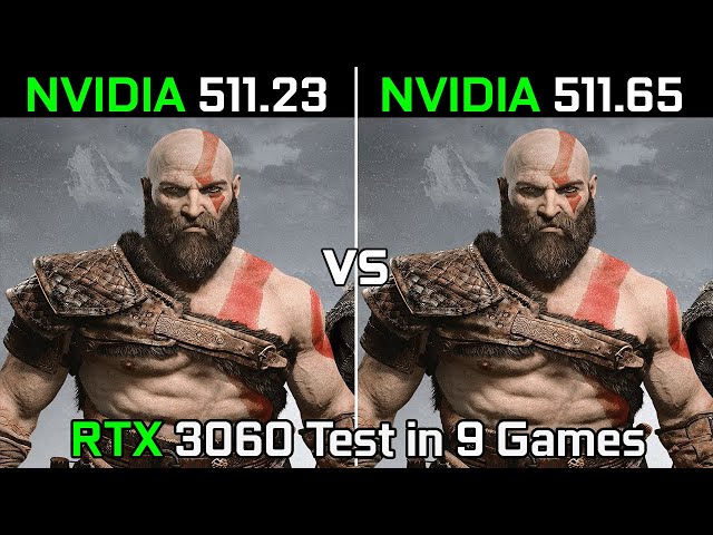 Nvidia Drivers (511.23 vs 511.65) RTX 3060 Test in 9 Games