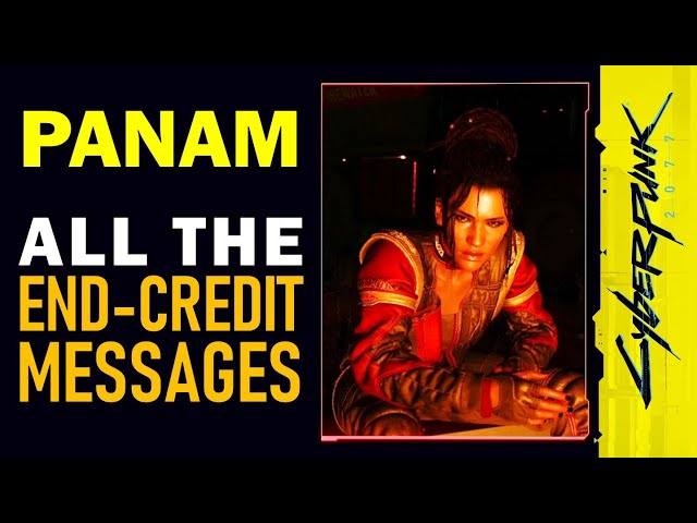 Panam: All End-Credit Messages | Cyberpunk 2077 (Ending Voice Messages & Reactions from Panam)