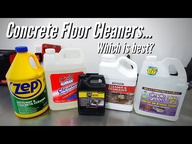 Concrete Cleaners Face-Off: The Results May Surprise You...