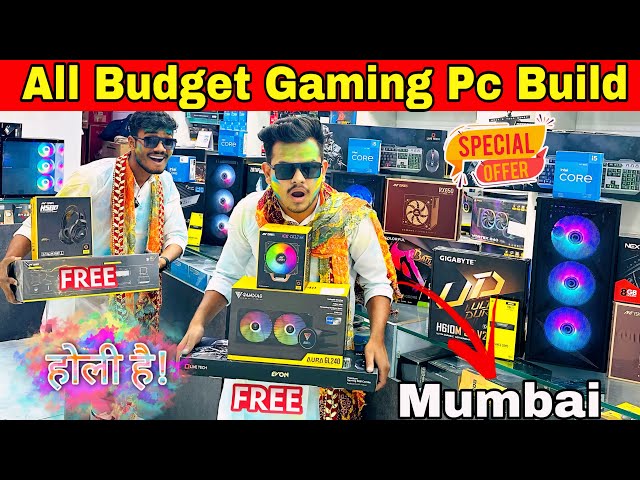 Cheapest Pc Build in India | Gaming Pc Build in Mumbai | 20k to 1 lakh Pc Build Holi Offers #pcbuild