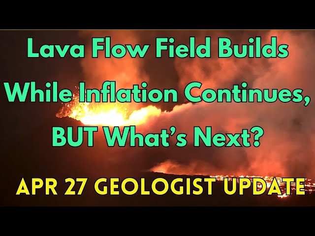 Inflating Lava Field Pushes Older Lava Over Wall, Magma Continues Accumulating: Geologist Analysis