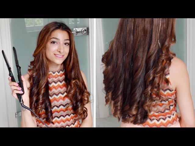 Hannah's Hair Tutorial - Curls With A Straightener | Amelia Liana