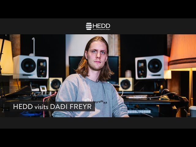 "These speakers are a step up for me" 🥳 HEDD visits Daði Freyr @dadimakesmusic
