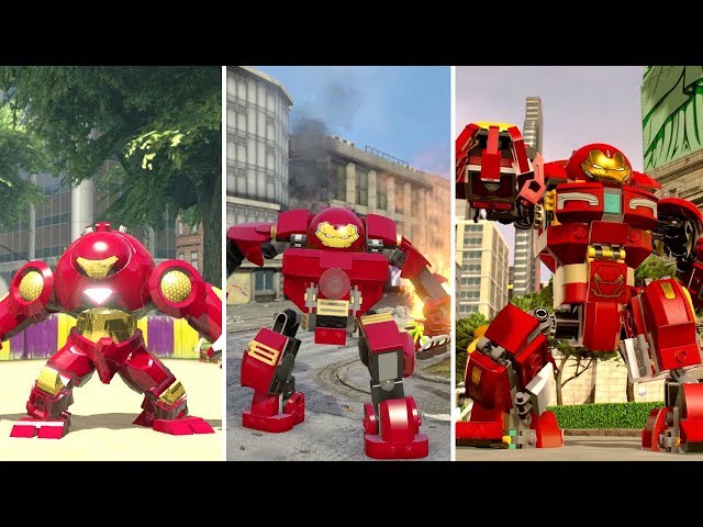 Evolution of Hulkbuster Armors in LEGO Marvel Videogames (2013-2018)