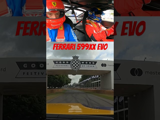 Ferrari 599XX Evo - That Noise 🔥😮 #shorts #ferrari599xxevo #goodwoodfos #petrolped