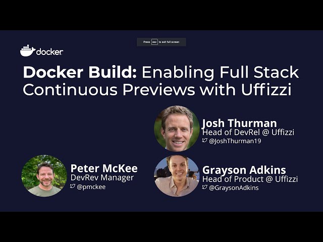 Docker Build: Enabling Full Stack Continuous Previews with Uffizzi