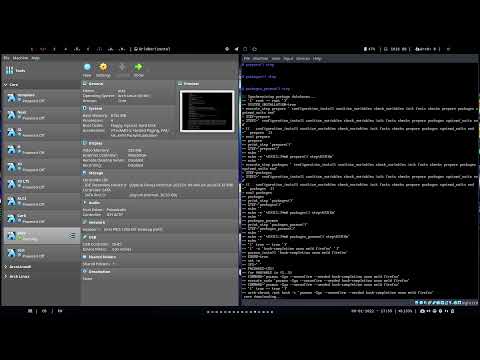 ArcoLinux : 2548 AA - Installing Qtile with AA iso - lightdm enabled - xterm present
