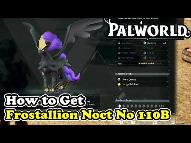 Palworld How to Get Frostallion Noct (Palworld No 110B)