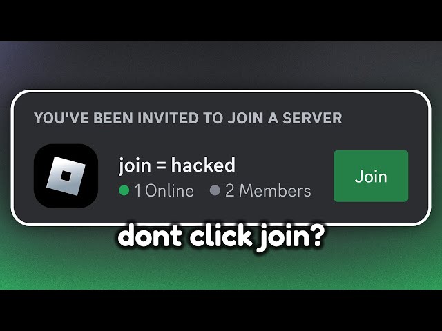 Roblox Hacked by joining this Discord Server?